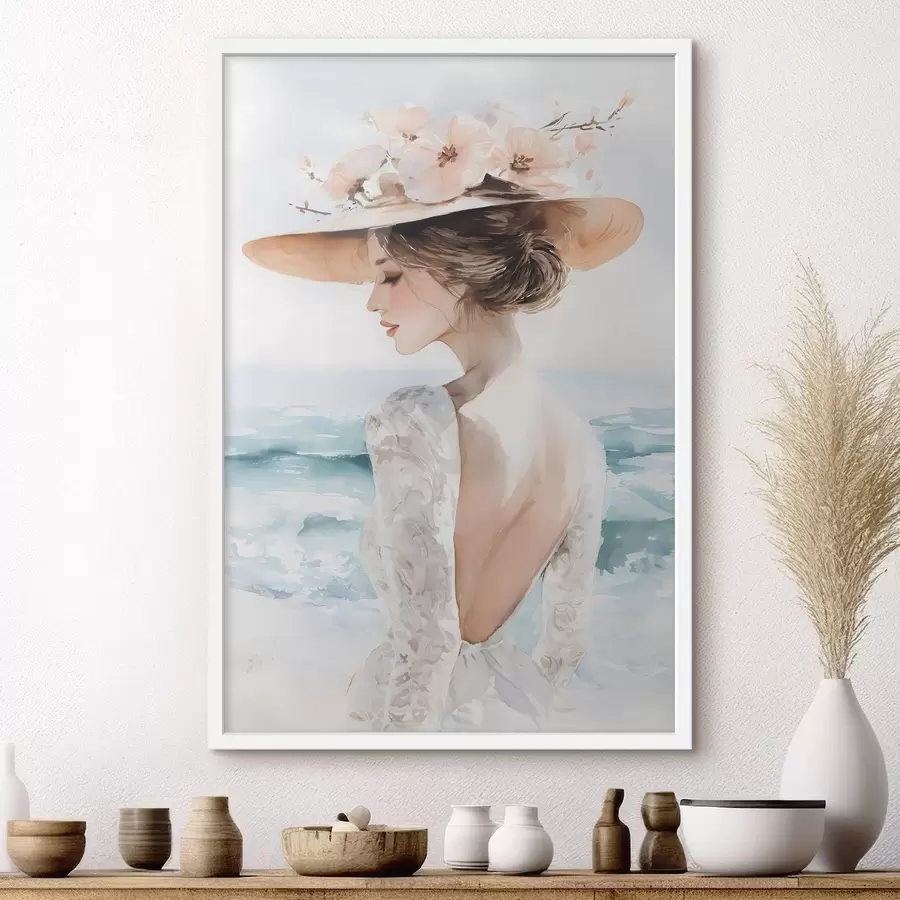 Fototapety horská krajina s borovicami a riekou f48547