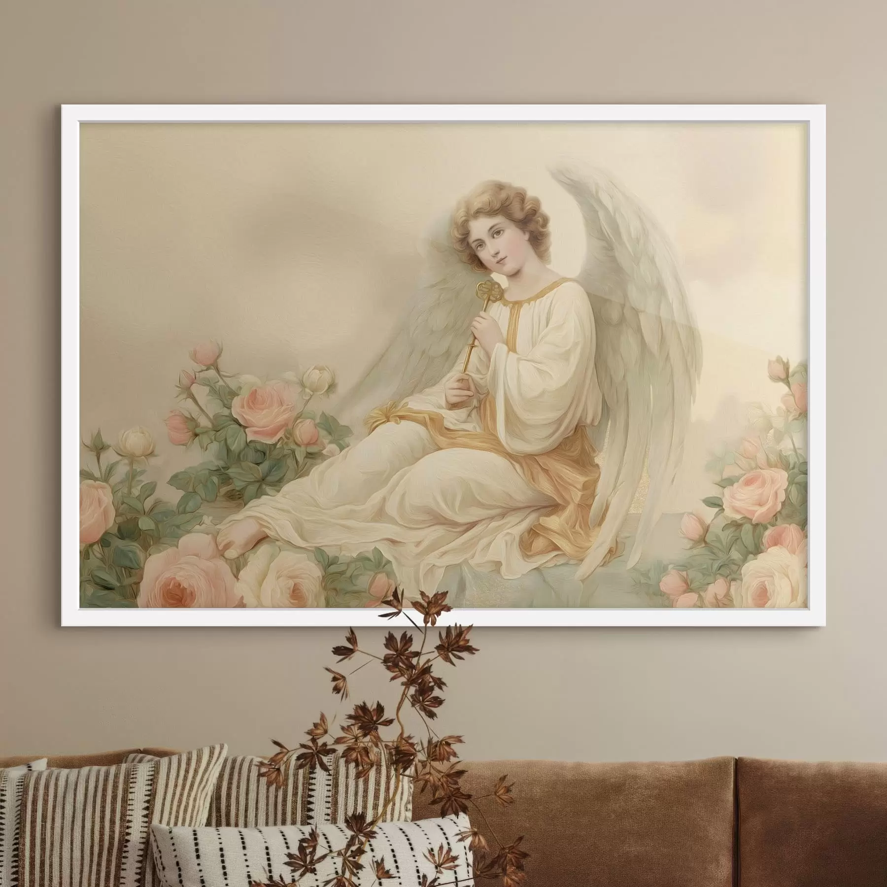 Fototapety fantazijná dievčina na ilustrácii v papierovom štýle f48554