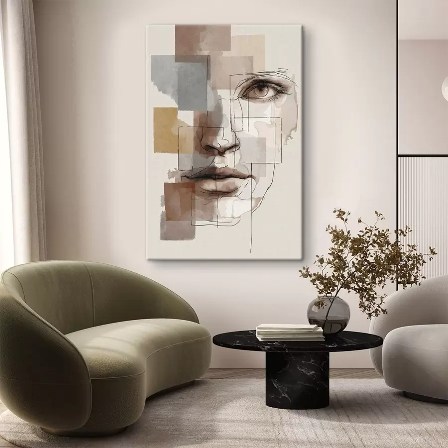 Obraz Abstraktná tvár s48561