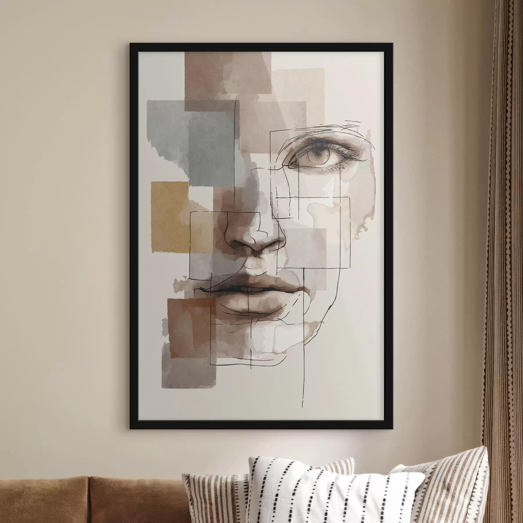 Fototapety Abstraktná tvár f48561