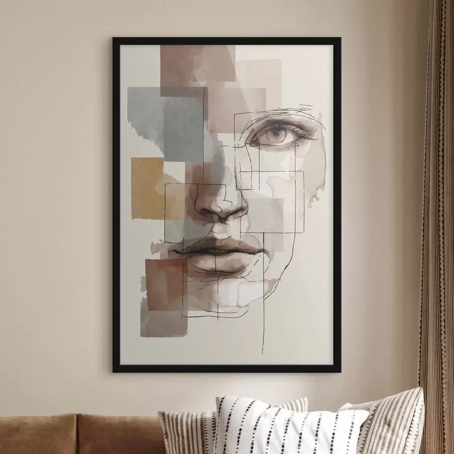 Fototapety Abstraktná tvár f48561