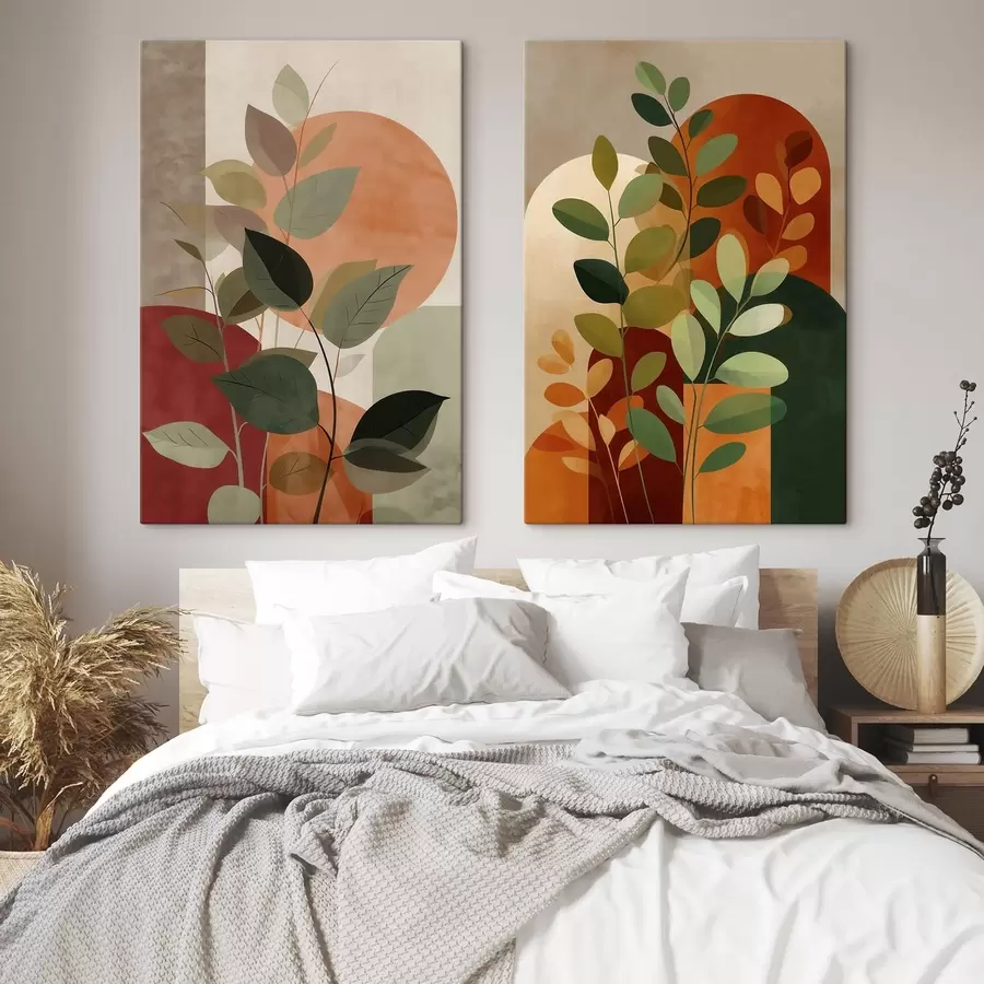 Obraz Abstraktné listy rastlín m30266