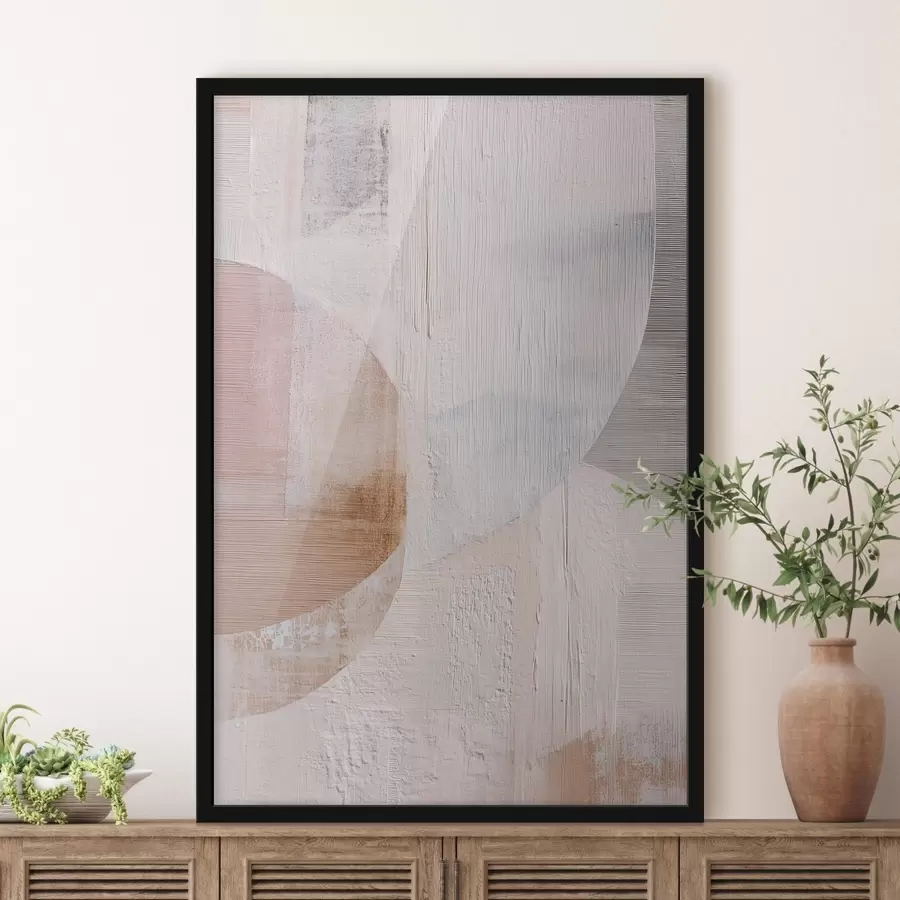 Fototapety Textúrované pozadie s vrstvenými prvkami v štýle súčasného maliarstva f48190