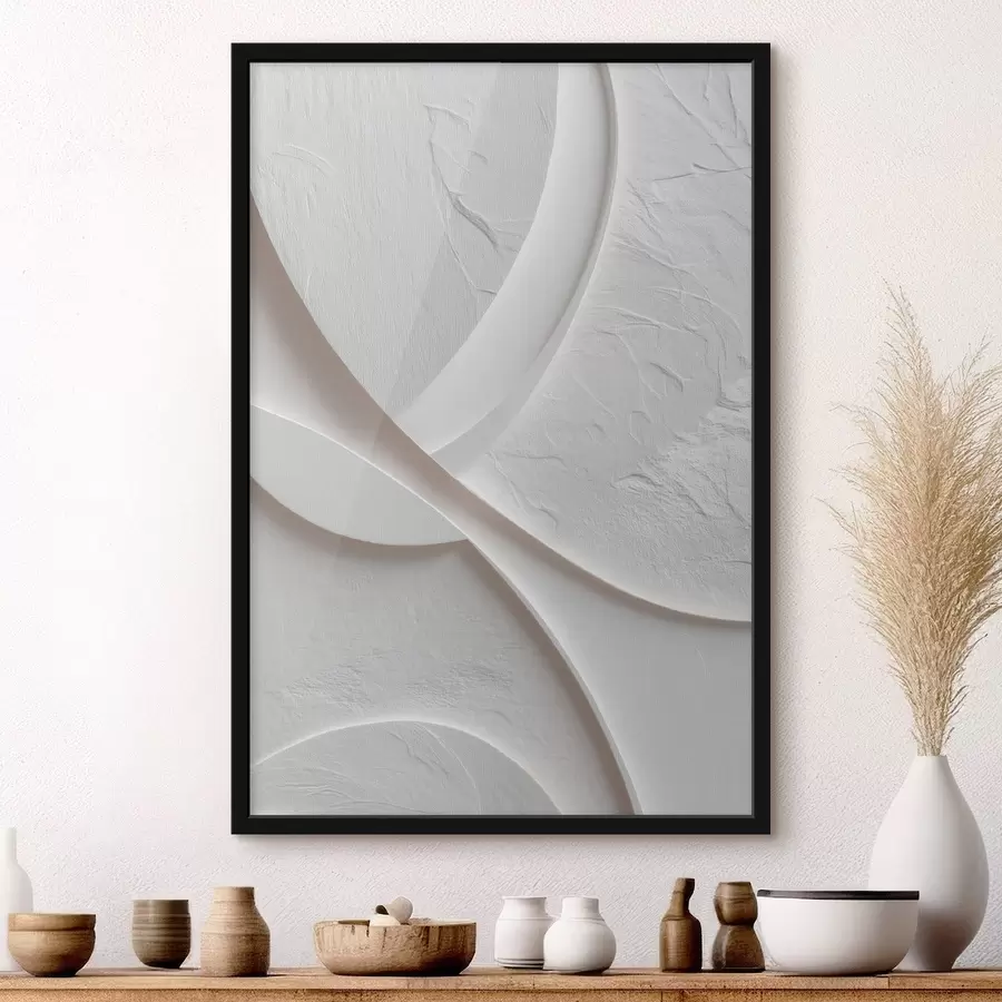 Fototapety Dekoratívny panel s jemnými líniami a kamennou textúrou na svetlom pozadí f48192