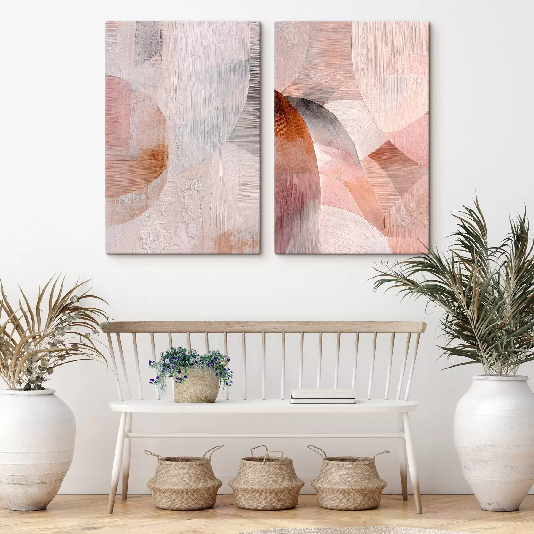 Fototapety Harmónia teplých odtieňov a plastických línií v štýle výtvarného umenia m30146