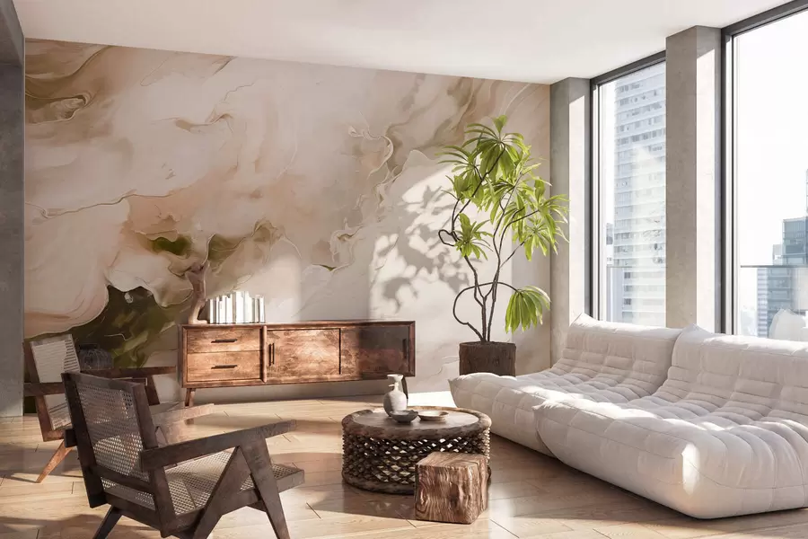 Fototapety Jemné žilkovanie mramoru w05441v1