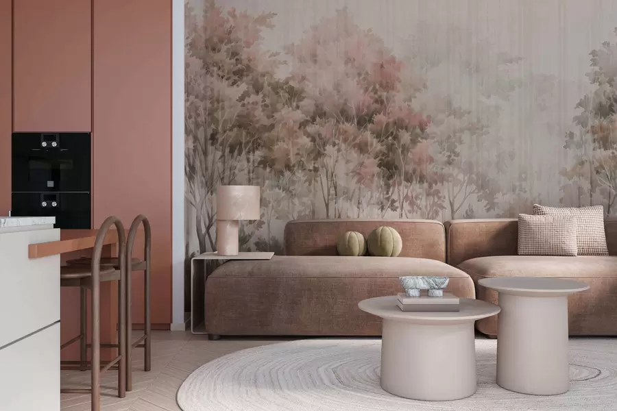 Fototapety Listnatý les a línie w05442v2