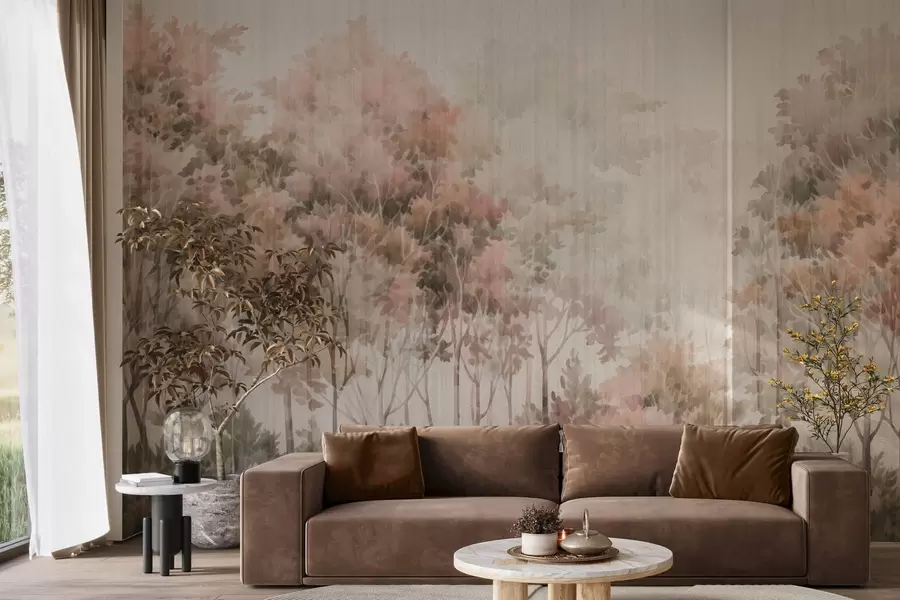 Fototapety Listnatý les a línie w05442v2