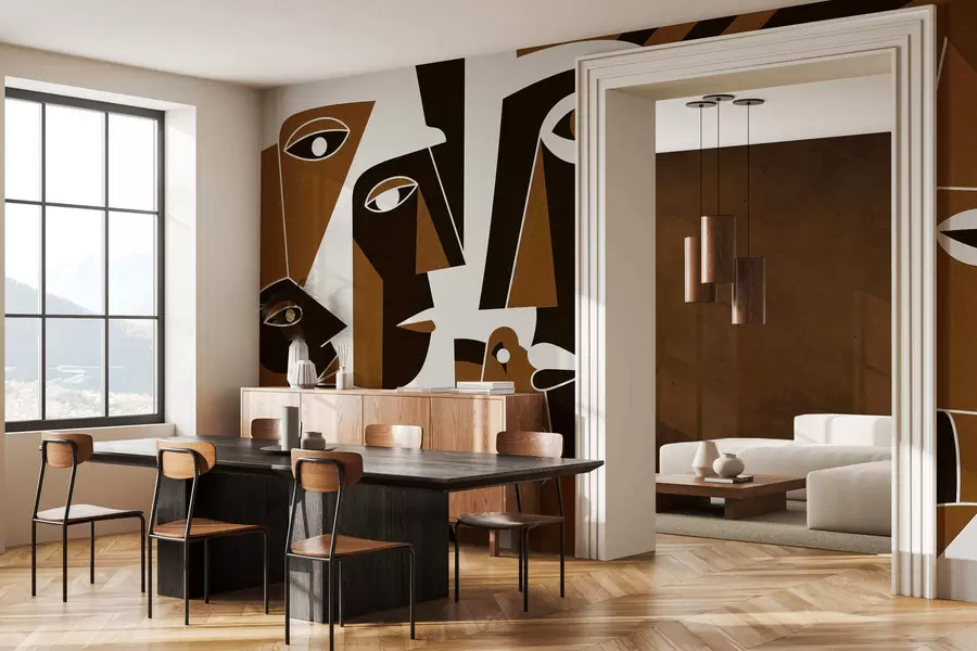 Fototapety Tváre v africkom štýle w05446