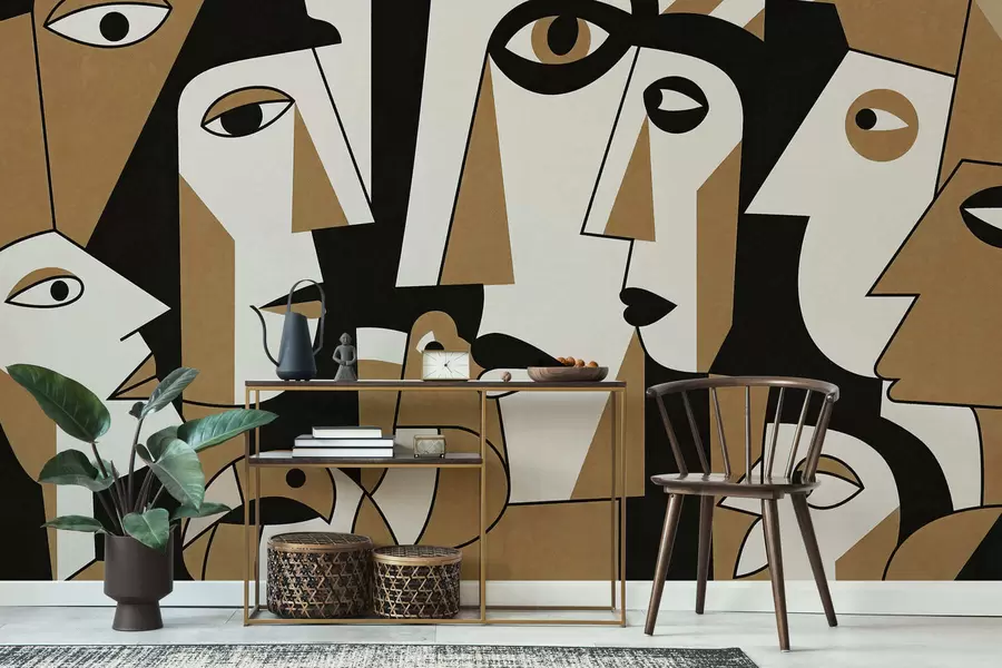 Fototapety Tváre v africkom štýle w05446v2