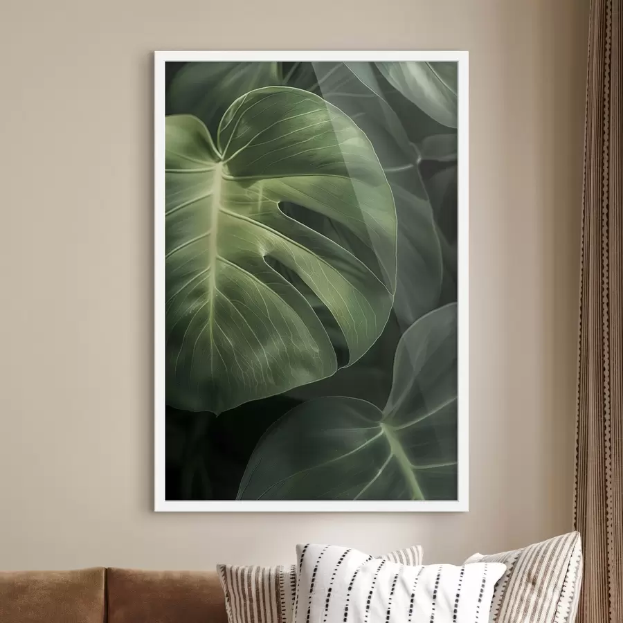 Fototapety Veľké tropické listy f48578