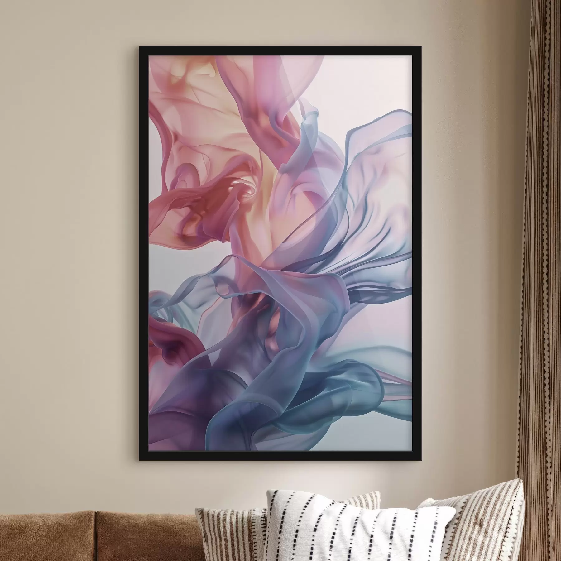 Fototapety Žiarivá abstrakcia, farebné vlny, moderný štýl f48581