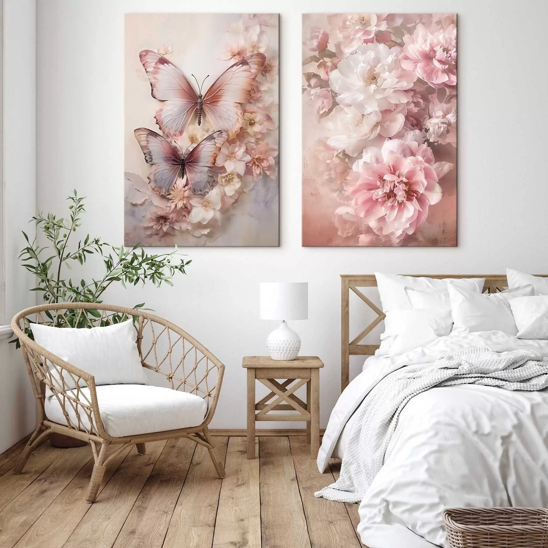 Obraz Ružové kvety, romantický štýl m30268