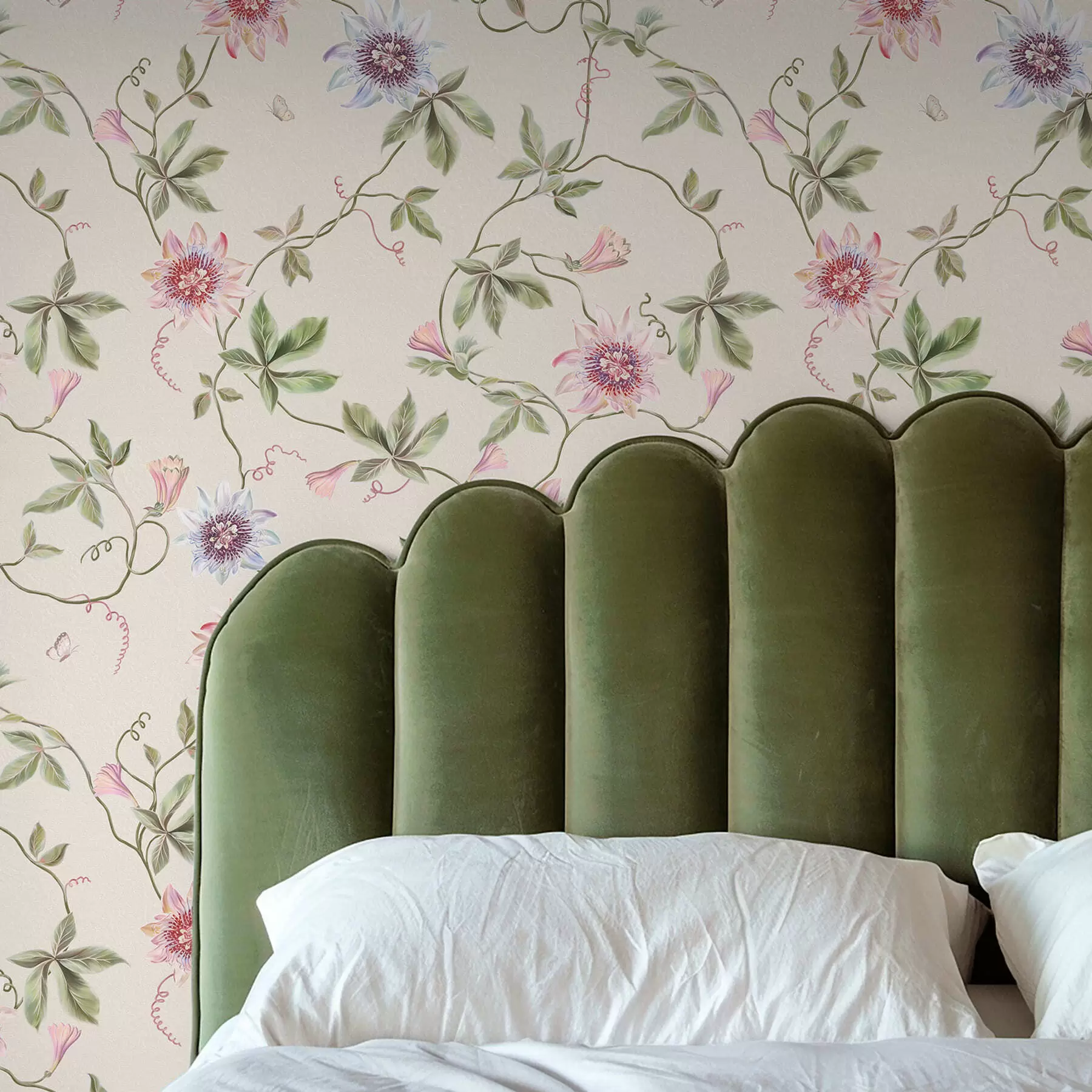 Fototapety Vzor s exotickými kvetmi a popínavými rastlinami a01131