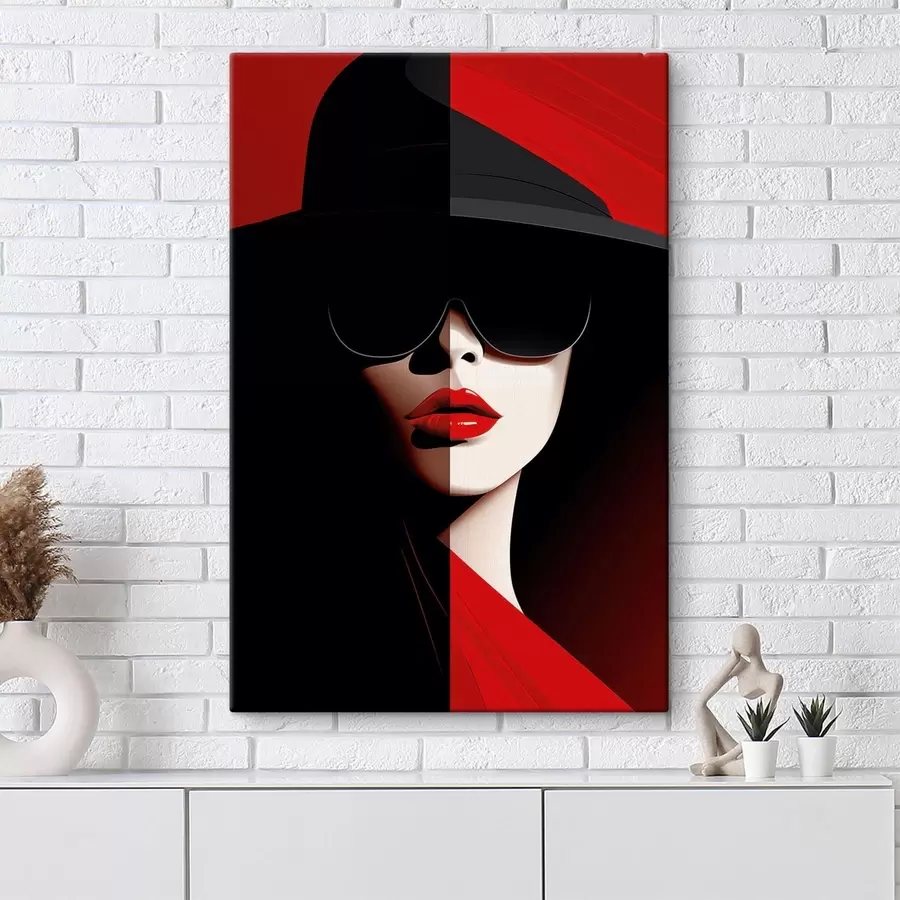 Obraz Žena v klobúku s48649