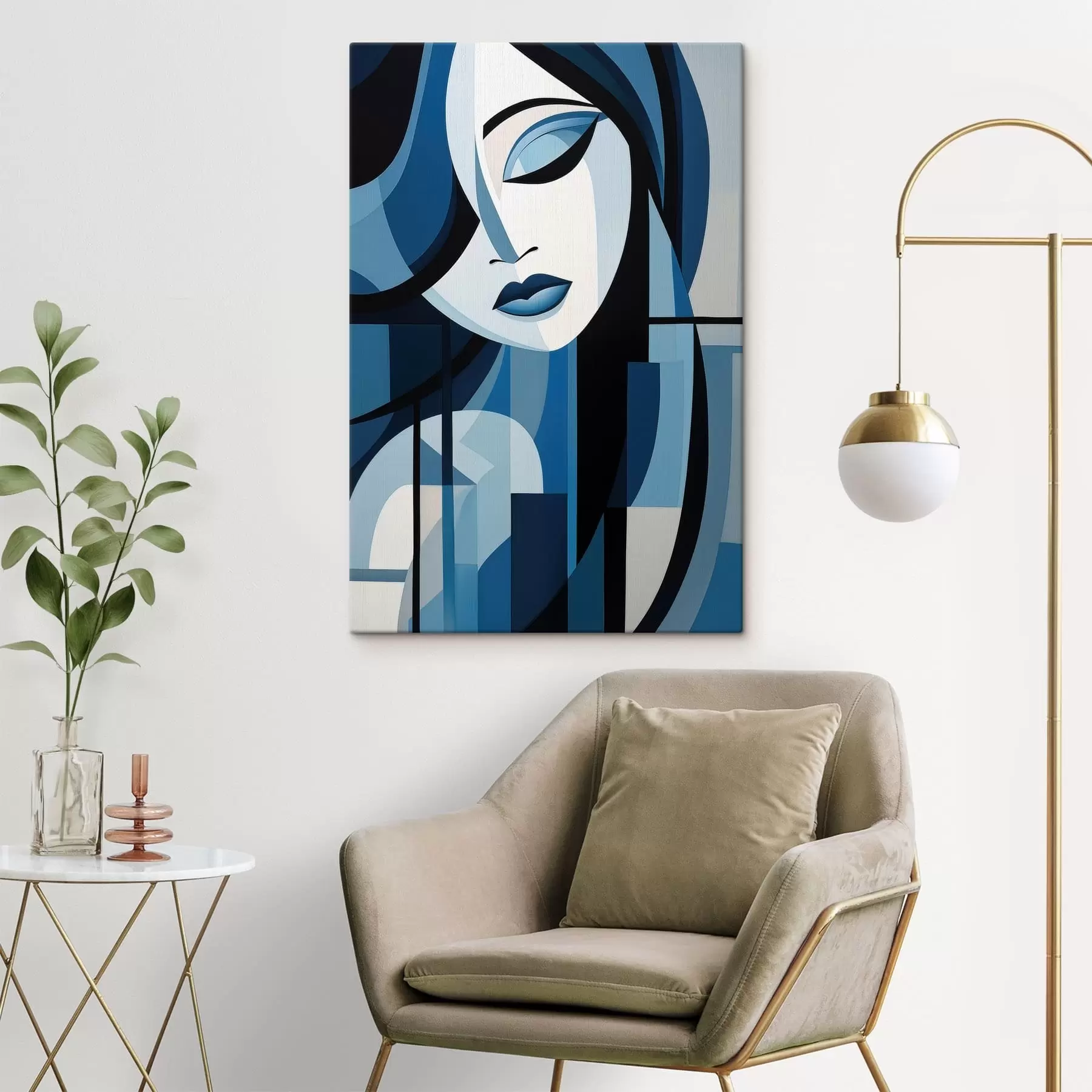 Obraz Abstraktná tvár s48661