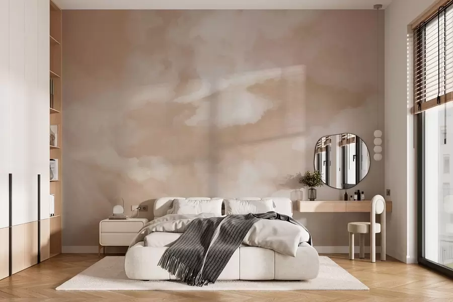 Fototapety Jemné zamračené pozadie v teplých béžových odtieňoch w05426
