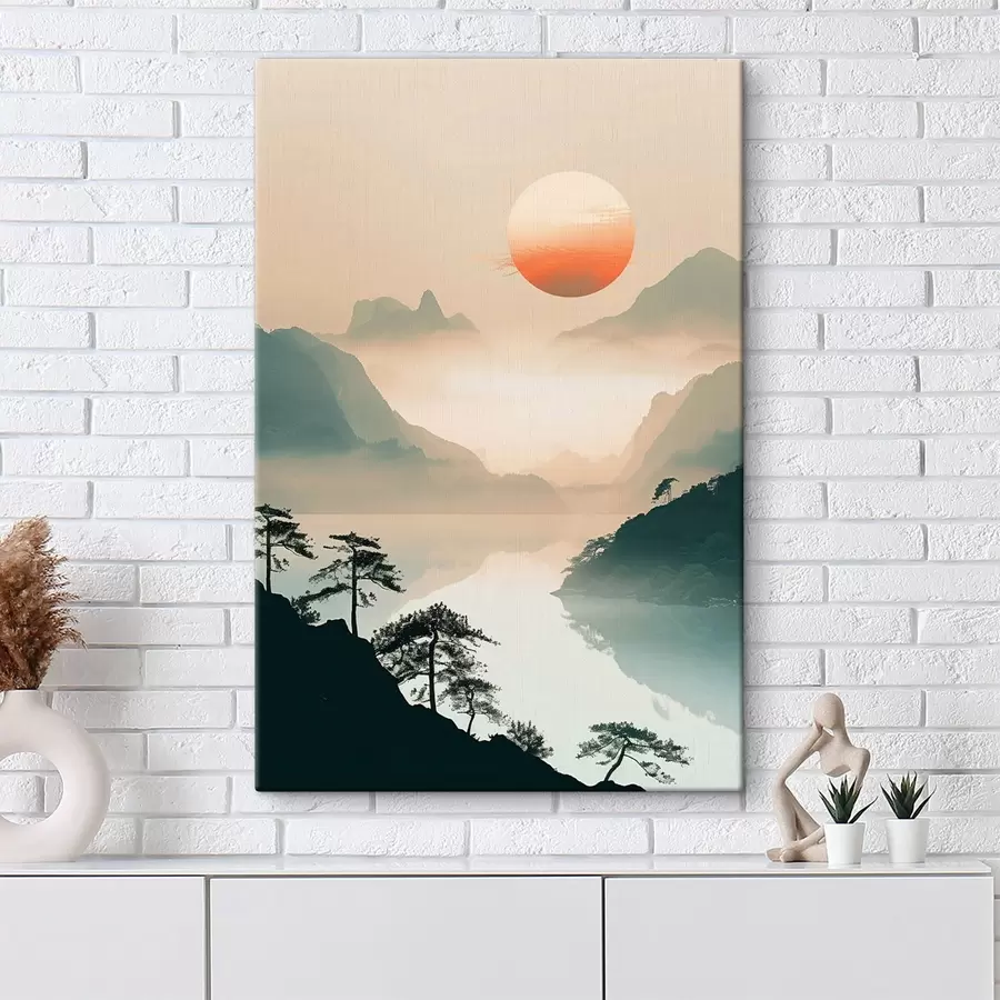 Obraz Bambusové vetvy, orientálny štýl s48632