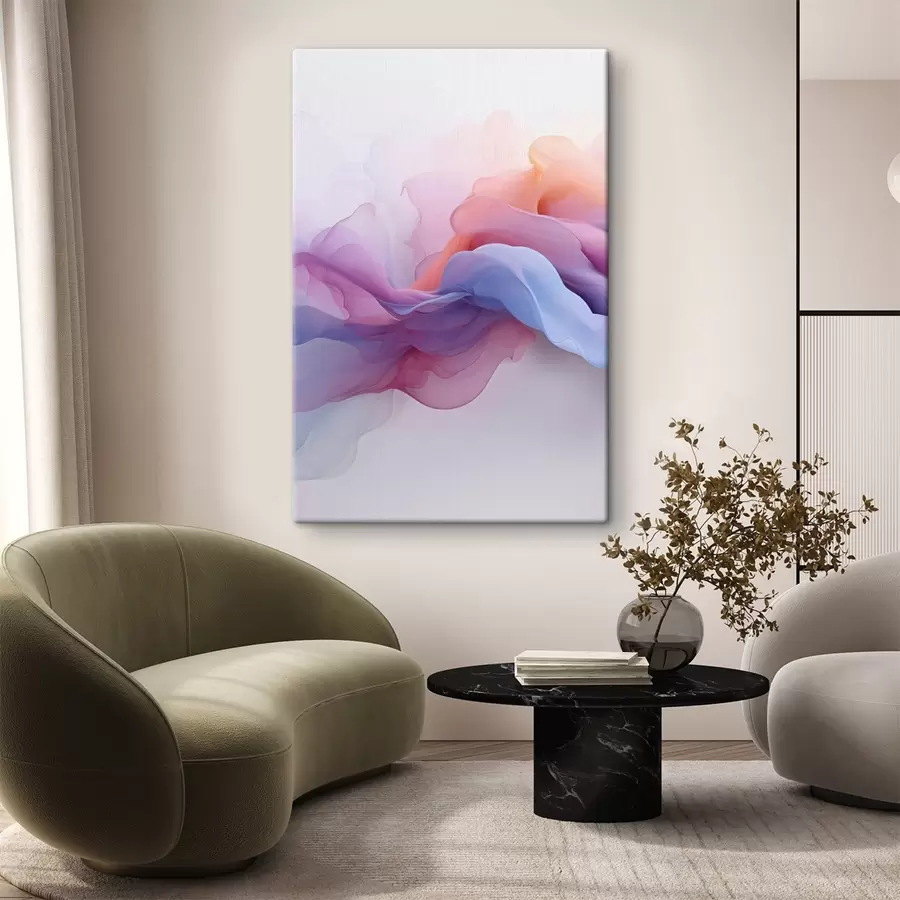 Obraz Abstraktné ružové a fialové s48637