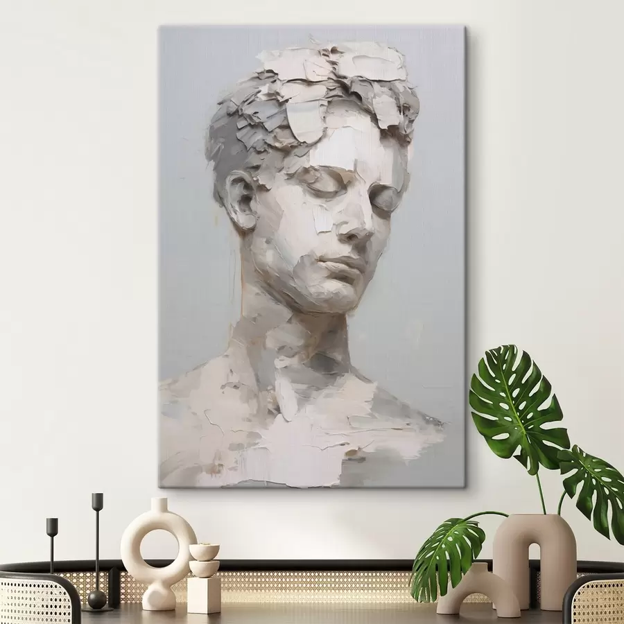 Obraz Starožitná busta muža, napodobenina maľby s48671