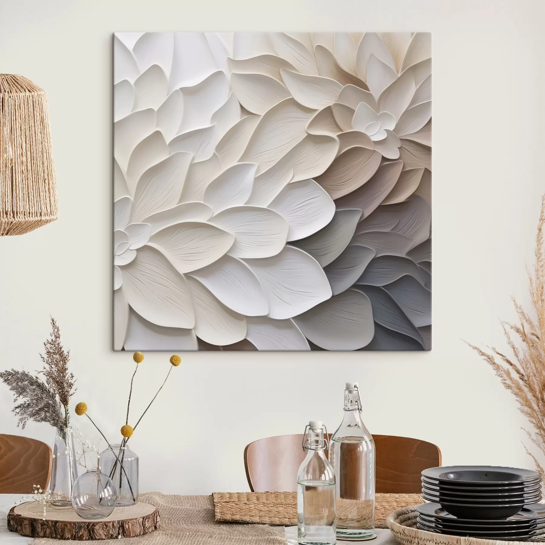 Fototapety Abstraktná imitácia maľby v tvare okvetných lístkov s48677