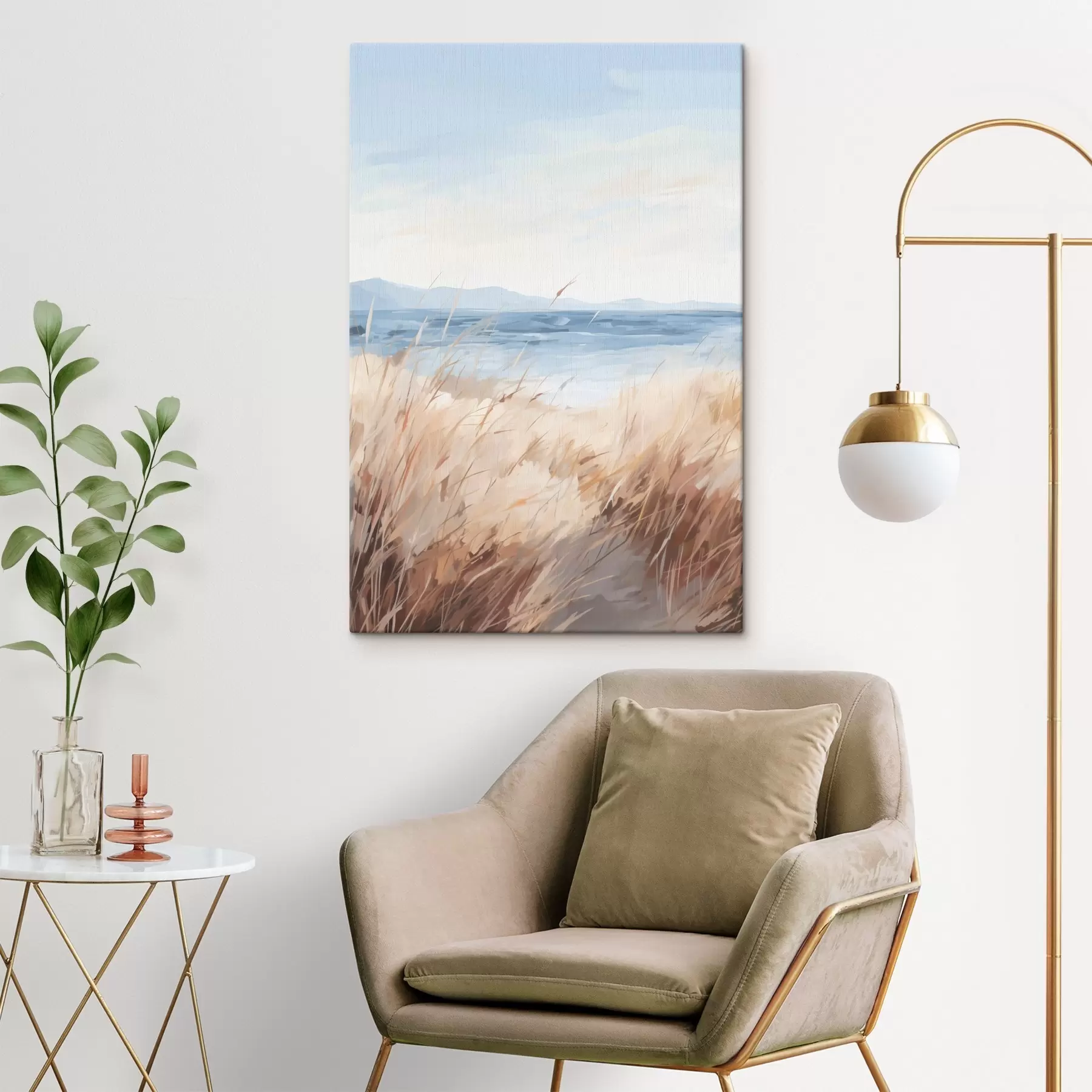 Obraz Náhrada pobrežnej krajiny v maľbe s48678