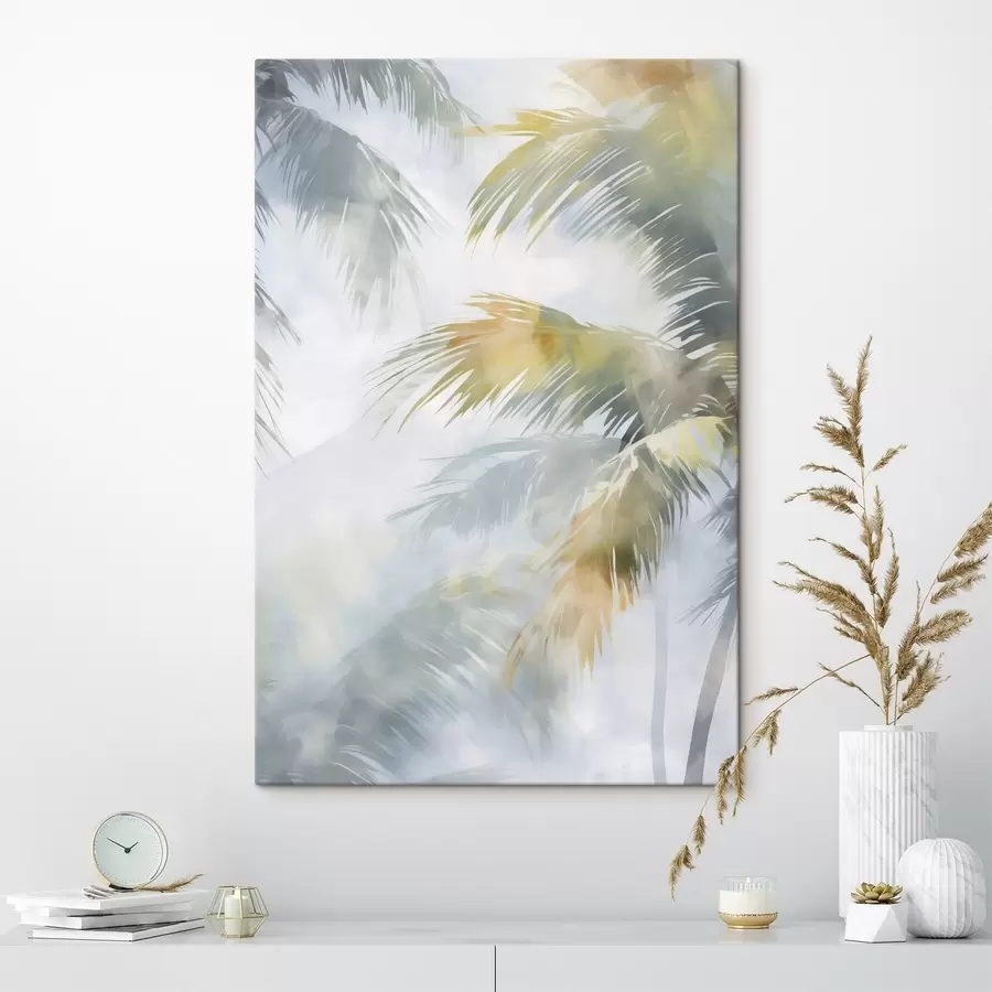 Obraz Abstraktná imitácia rastlinnej vegetácie v maľbe s48686