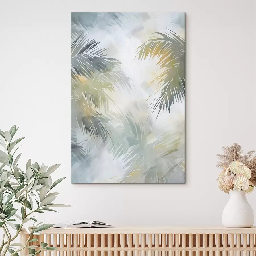 Obraz Abstraktná imitácia rastlinnej vegetácie v maľbe s48687