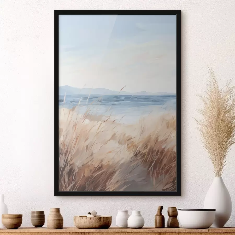 Fototapety Náhrada pobrežnej krajiny v maľbe f48678