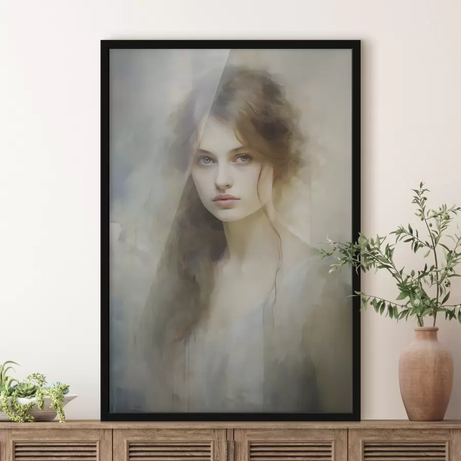 Fototapety Maľba v štýle dievčat f48682