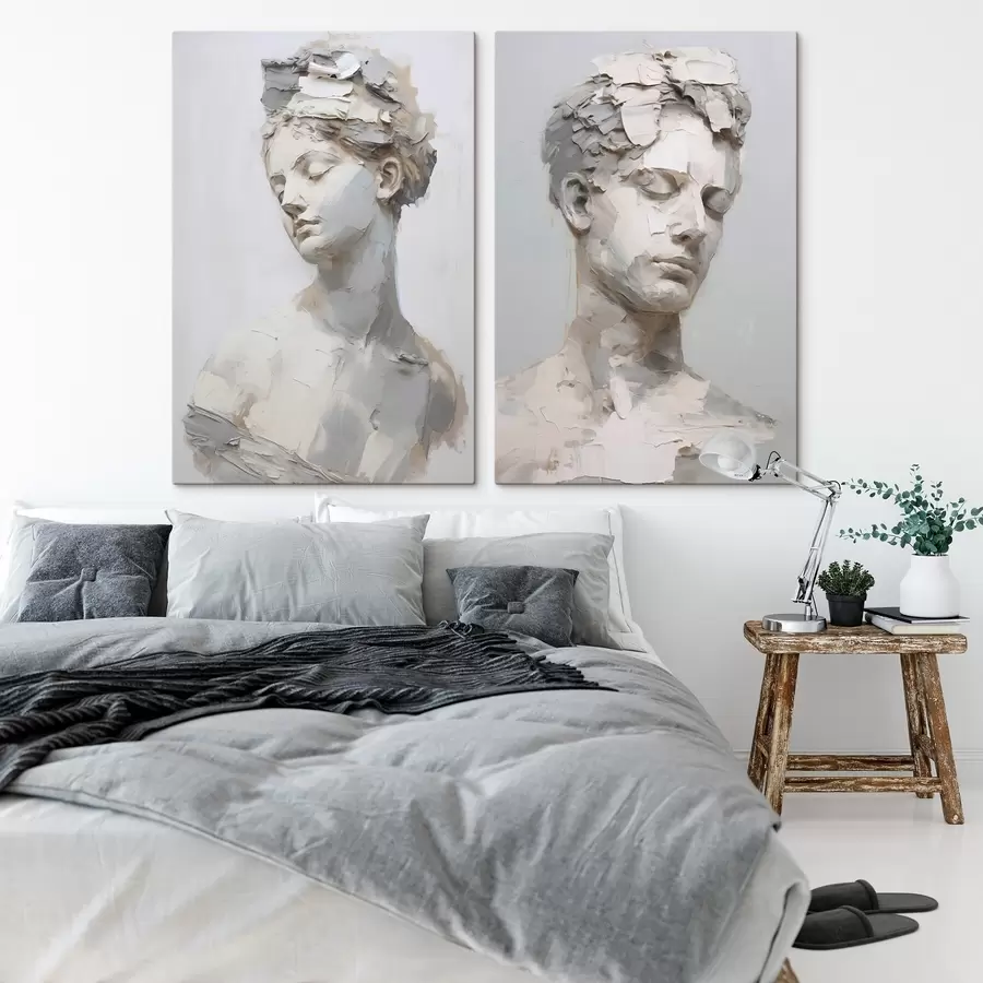 Obraz Starožitná busta v štýle maľby m30293