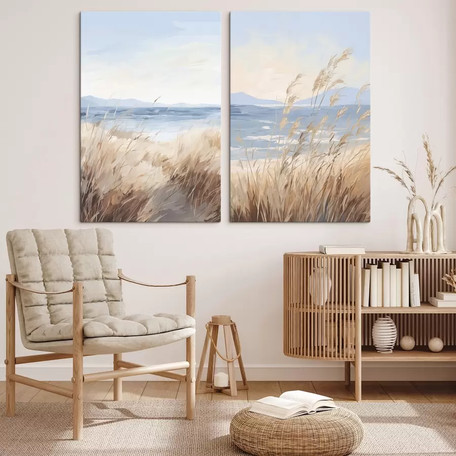 Obraz Maľba napodobňujúca pobrežnú krajinu m30297