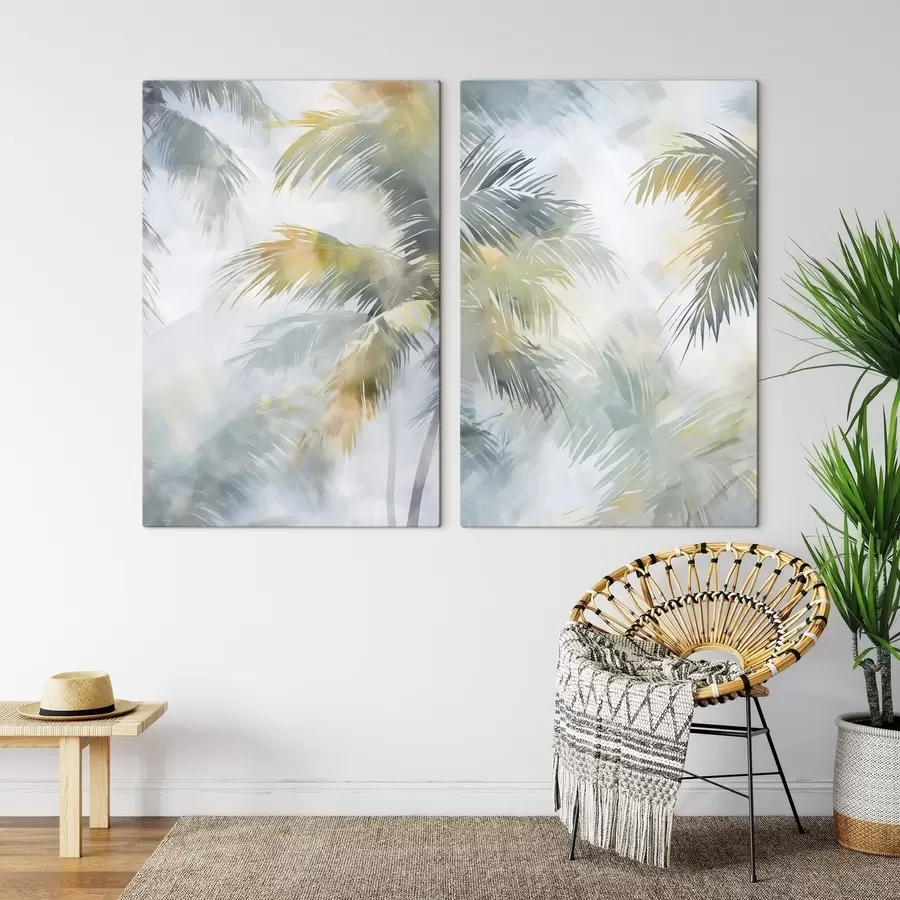 Obraz Abstraktná imitácia rastlinnej vegetácie v maľbe m30301