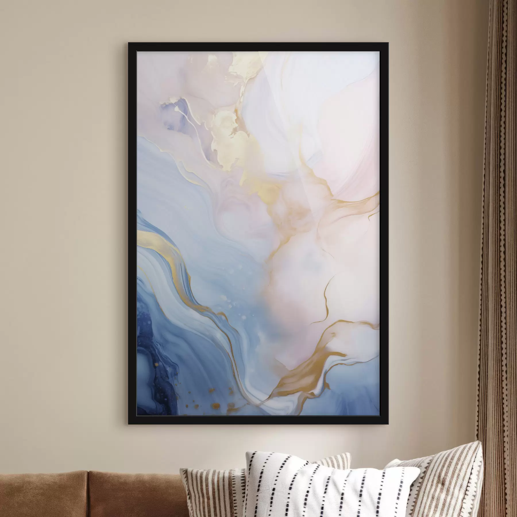 Fototapety Abstraktné textúrované fluidné umenie s vírivými vzormi v ružových a modrých farbách f48730