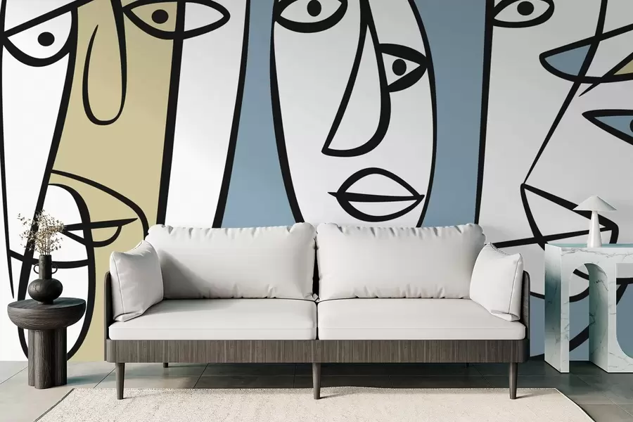 Fototapety Abstraktné tváre w05504v1