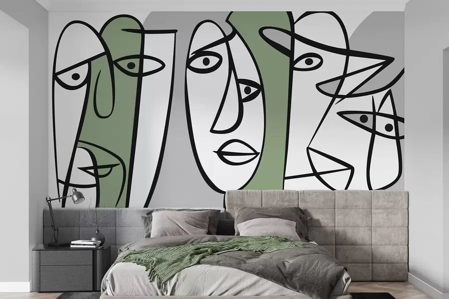 Fototapety Abstraktné tváre w05504v2