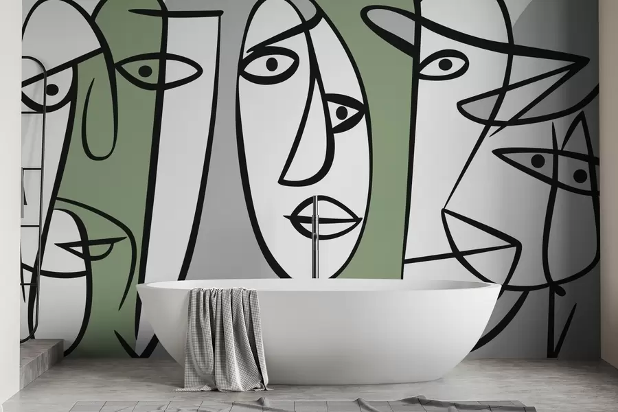 Fototapety Abstraktné tváre w05504v2