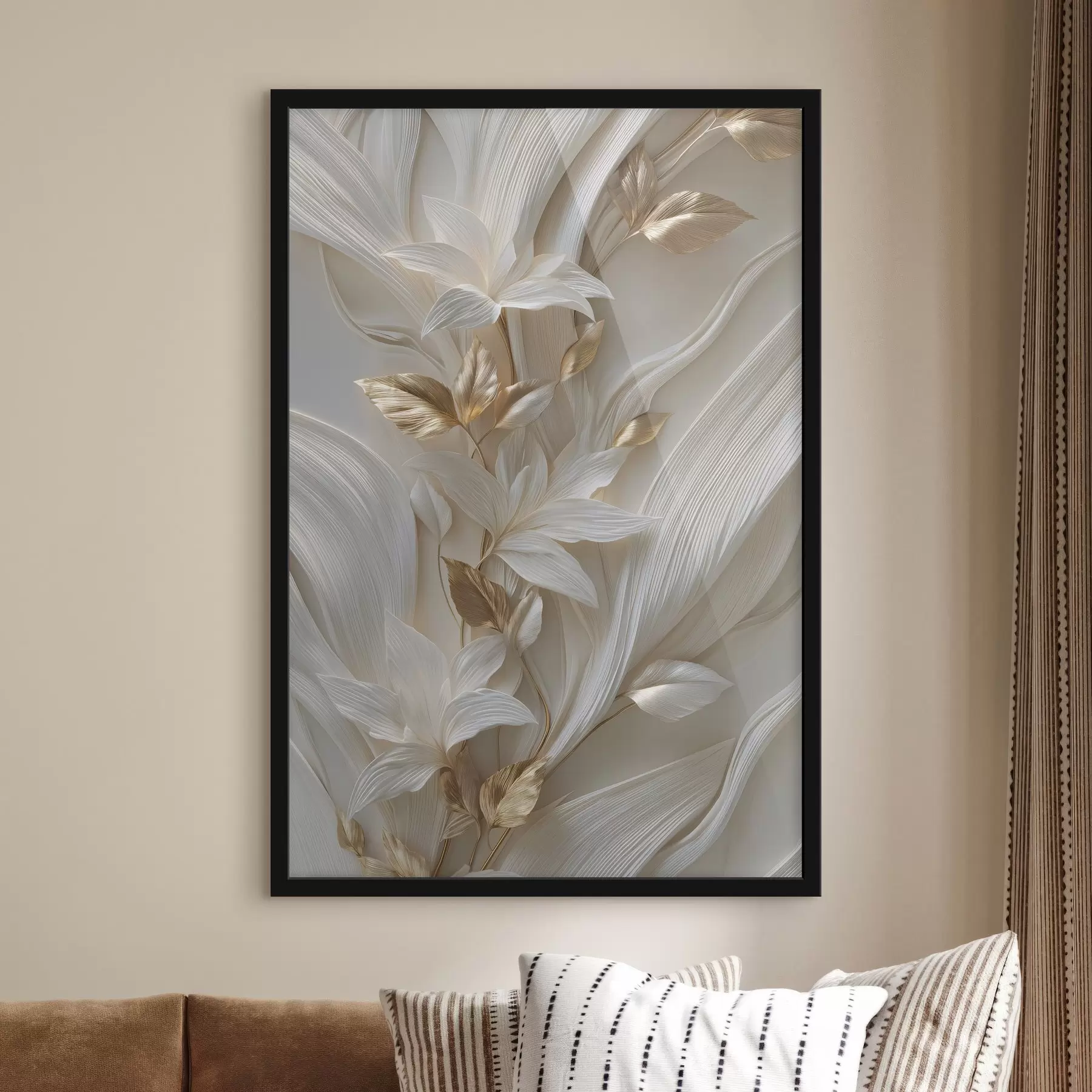 Fototapety vynikajúca imitácia trojrozmerného listu, textúr a kvetov f48788