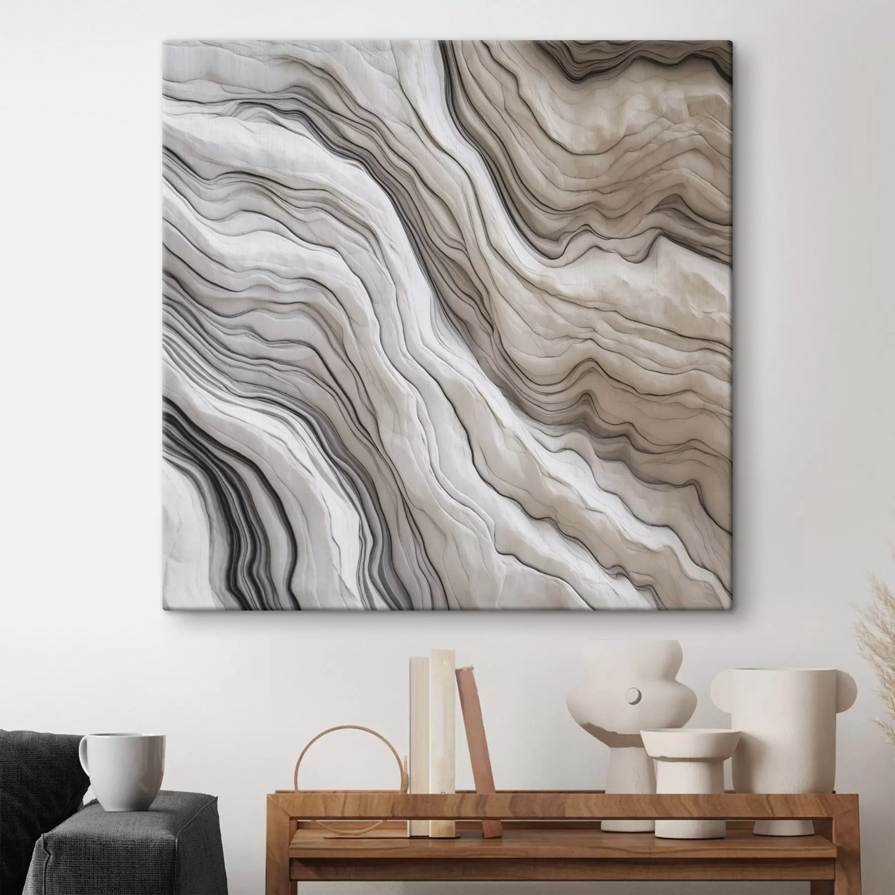 Obraz Abstrakt s jemnými líniami s48770