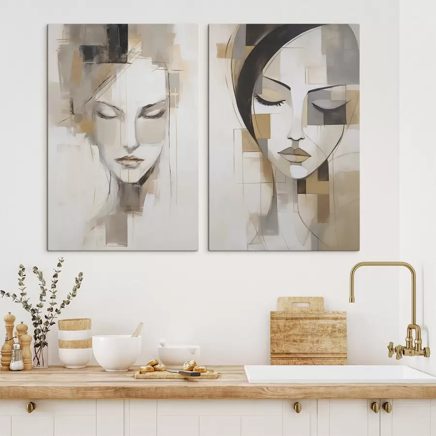 Obraz Abstraktný ženský portrét m30337
