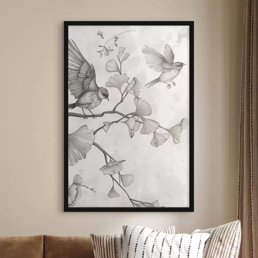 Fototapety Vtáky na konároch f48906