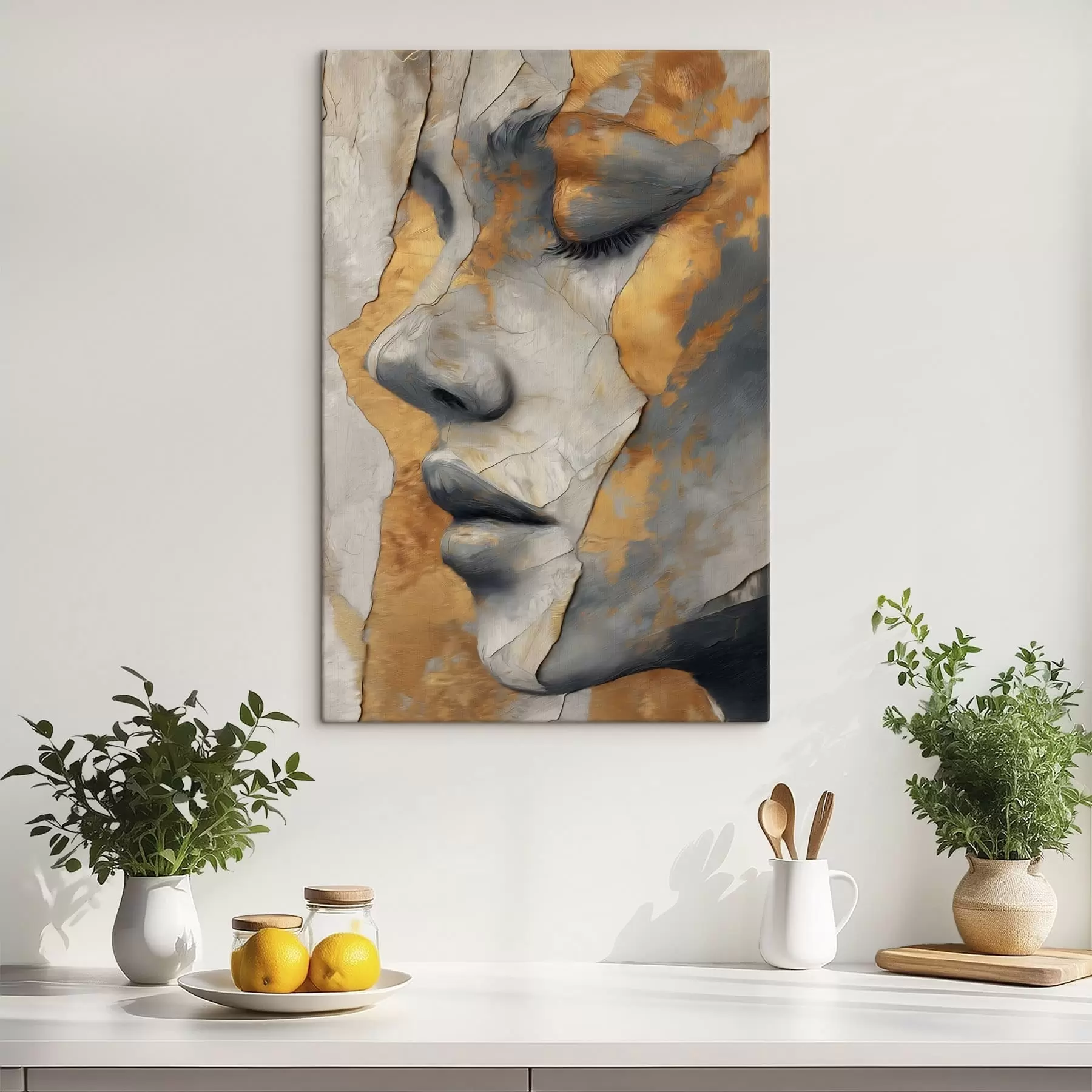 Obraz Abstraktný portrét tváre s48951