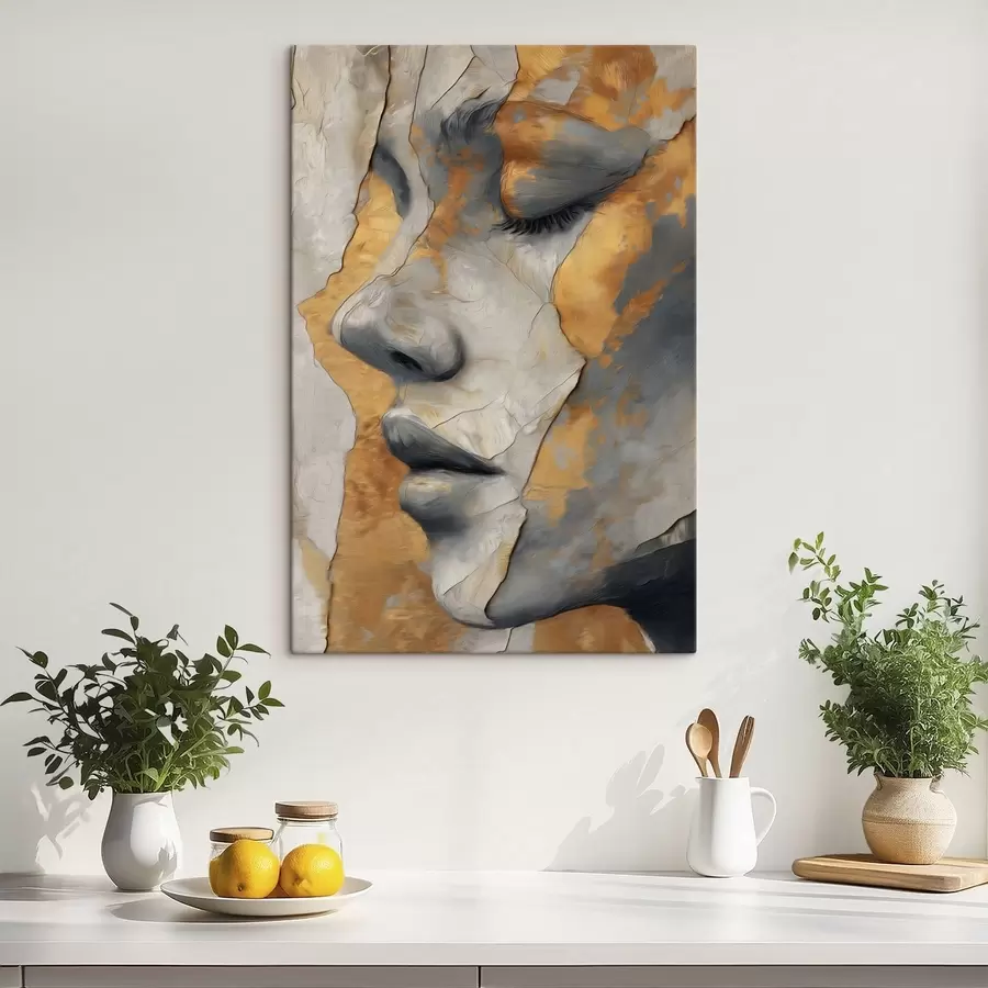 Obraz Abstraktný portrét tváre s48951