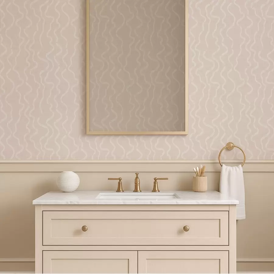 Fototapety Vlnitý svetelný vzor na béžovom pozadí a01167