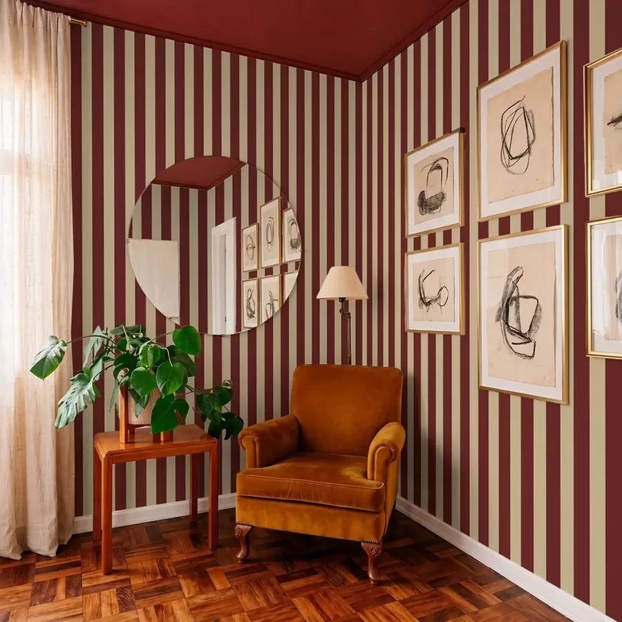 Fototapety Červené a béžové vertikálne pruhy a01179