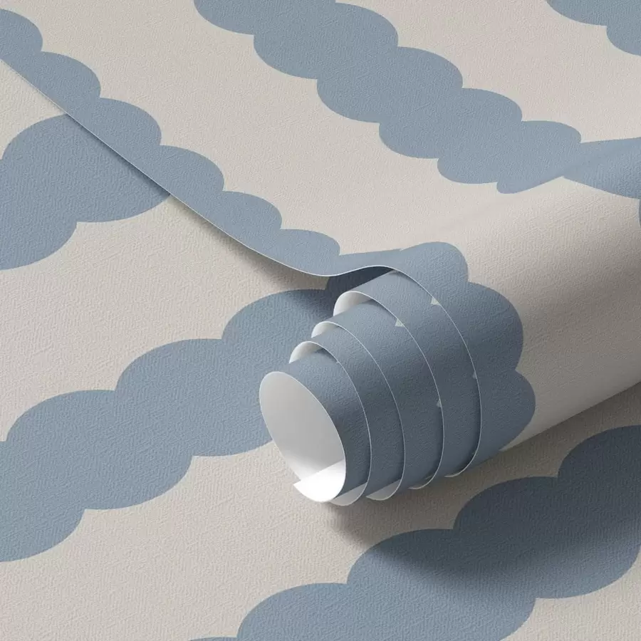 Fototapety Modré vlnovité pruhy v minimalistickom štýle a01182