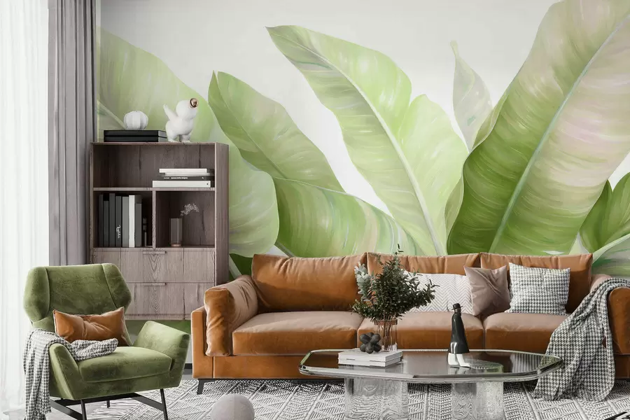 Fototapety Veľké banánové listy w05499