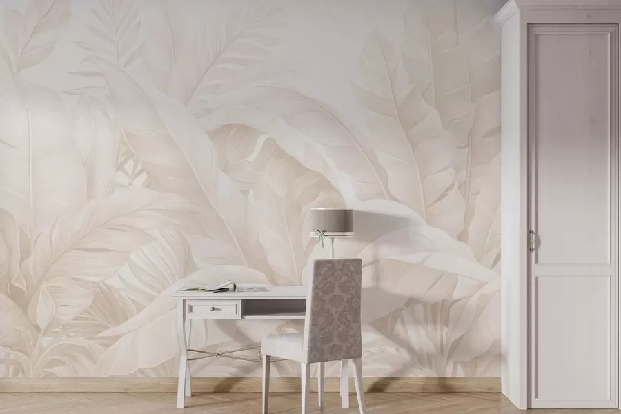 Fototapety Vintage tropické listy w05518