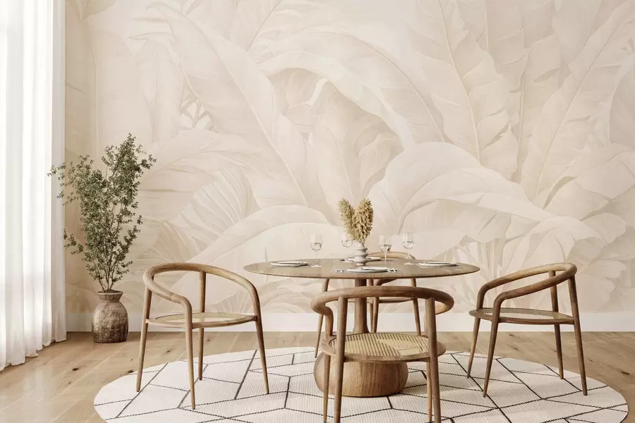 Fototapety Vintage tropické listy w05518