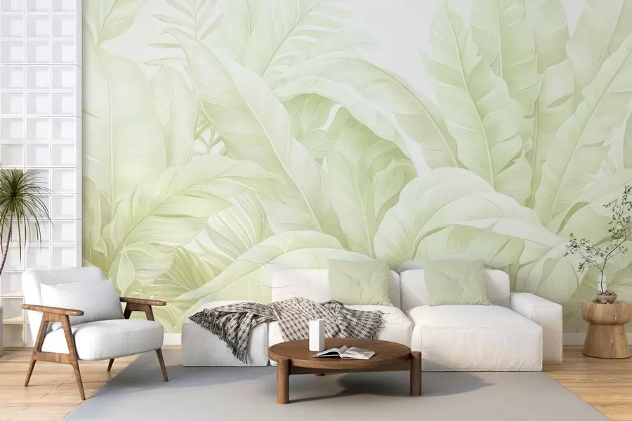 Fototapety Vintage tropické listy w05518v1